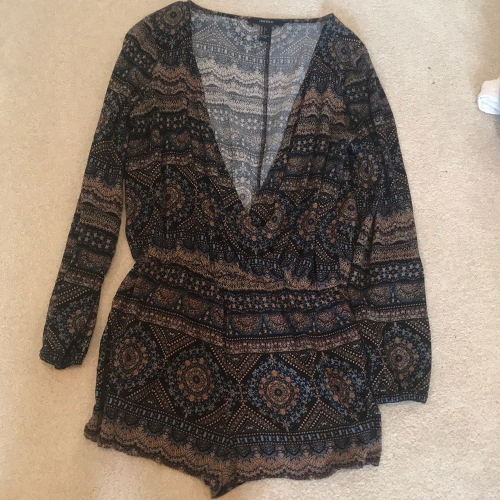 Forever 21 low cut romper